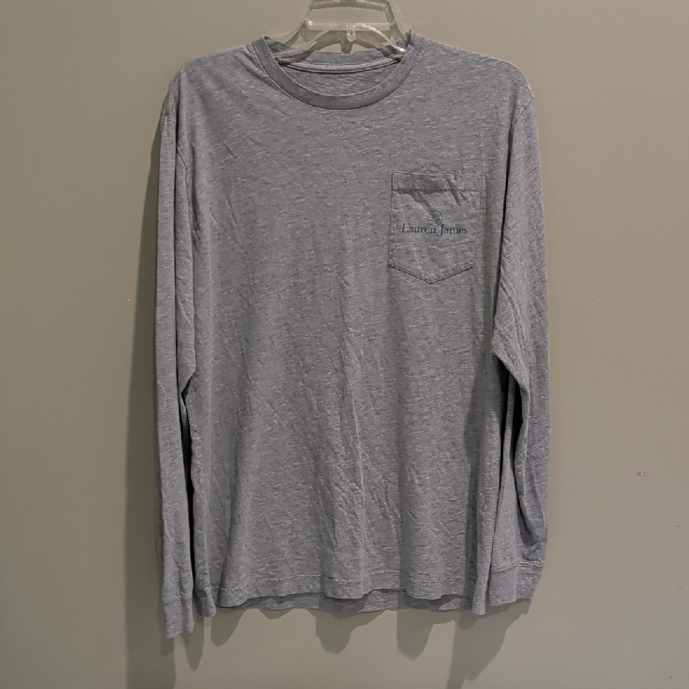 Lauren James Heather Gray Long Sleeve Tee